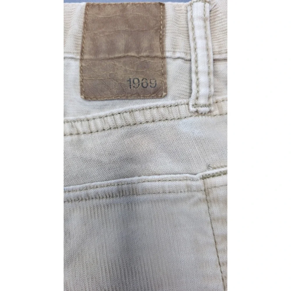 GAP 1969 Jeans Mens 31x 30 Tan Beige Pants Straight Fit Straight Faded Denim